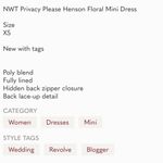 Privacy Please  Henson Dress in Caprice Floral Y2K Photo 8