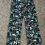 Disney NWT Women's Black Mickey & Minnie True Love Pajama Pants Size Medium Photo 0
