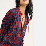 Free People Love Letter Tunic Dress Red Boho Photo 3