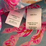 Lilly Pulitzer New  Elsa Top Long Sleeve Blouse Royal Coral Women’s Medium Photo 6
