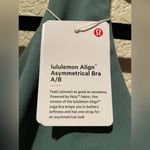 Lululemon NWT  Align Asymmetrical Sports Bra  Medium Forest Color Size 10 Photo 6
