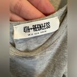 4TH & Reckless Women’s Ruched Lindsey Tank Gray‎ Sleeveless Top Size M Gray Size M Photo 2