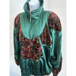 Lavon Vintage Women's Green  Windbreaker Jacket 90's Retro,  Sz XL (b7a) Photo 1