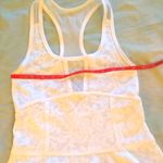 American Apparel American Eagle workout mesh white peplum tank Photo 3