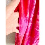 $529 Honorine Athena Tie Dye 100% Linen Maxi Dress Red Pink Women's Size Small Photo 4