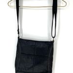 The Sak  Iris Black Leather Crossbody Messenger Style Bag Purse Photo 1