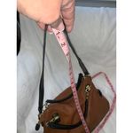 Steve Madden Chestnut Brown Shoulder Bag with Black Handles Photo 5