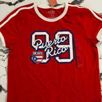 Mighty fine  Red Puerto Rico Graphic Tee NWT Photo 0