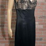 Allen B Allen Schwartz Formal Dress Black Blush Lace LowBack Size 8 Photo 0