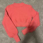 Amazon  Pink Cropped Sweater Photo 0