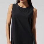 Athleta Zephyr Refined Tank top Large Black NWT New Active Wicking Shell Photo 0