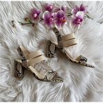 Bandolino NIB  Dalia Snake Print Block Heel Sandals Photo 4