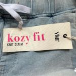 Ymi  NWT Jeans Kozy Fit Knit Denim Shorts High Rise Light Wash Blue Size  Medium Photo 4