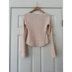 Love Bonito Knit Fitted Sweetheart Top Sweater size 6 Tan Photo 1