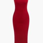 Micas  Square Neck Slit Slip Knit Dress S NWT Photo 0