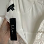 Lulu’s Exceptionally Glamorous White Sequin Pearl Bustier Midi Dress Size XS Photo 6