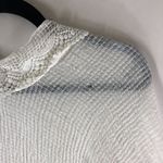 Twig & Arrow Poncho Swim Cover Thin Knit Fringe Crochet White OS Size undefined Photo 4