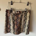 Altar'd State Mini Snakeskin Skirt Size Medium Photo 0
