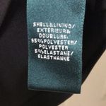 Ralph Lauren Lauren Women’s Patterned Black and White Boatneck Ruched Side Dress Photo 8