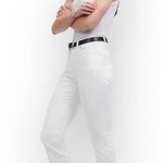 Madewell Curvy Kick Out Crop Jeans Women's T28 White Mid Rise Cotton 5 Pocket Photo 11