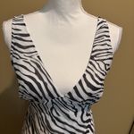 Princess Polly  Zebra‎ Print Mini Dress Size 6 US / 10 AU Sleeveless V-Neck Photo 3