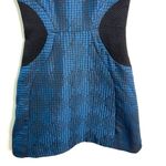 Reiss Kori Textured Fit and Flare Blue Black Dress Size 4 Photo 7