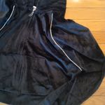 Victoria's Secret Victoria’s Secret On Point Full Zip Rhinestone Accent Velour Hoodie in blk sz lg Photo 6