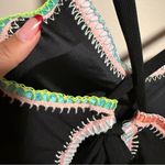 PilyQ  Platinum Black Crochet Rainbow Trim One Piece Swimsuit- Size Medium Photo 6