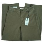 NWT OAT New York High Rise Wide Leg Pants Olive Size 8 Green Photo 2