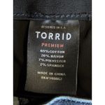 Torrid  Bombshell Skinny Denim Jeans Medium Mid Rise Size 18R‎ Zip Elastic Band Photo 7