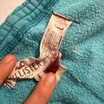 Hollister RARE VTG Y2K  Capri Teal Large Cuffed Pants Blue Logo Women’s Blue Photo 2