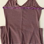 Forever 21 Ribbed Dark Red & Cream Striped Midi Dress Size S NWT Photo 5