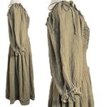 Free People Bohemian Witchy Gypsy Midi Maxi Gauze Dress Olive Small Renaissance Photo 8