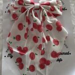 Handmade Apples Print Bow Hair Clip New Photo 0
