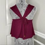 Free People  Womens XS Ribbed Square Neck Reversible Flowy Crop Tank Top Photo 4