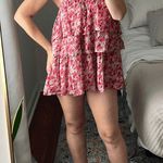 Free People NEW  One Women's Talia Tunic / Dress Pink Combo Size Medium Photo 4