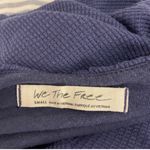 Free People Blue Long Sleeve Open Back Top Photo 3