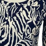 Lilly Pulitzer  PRESTON NAVY BLUE WHITE STRETCHY PRINT DRESS S Photo 5