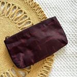 Anuschka Purple Wine Jacquard Branded Replacement Small Zip Cosmetic Coin Pouch Photo 0