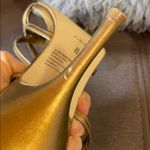 Fioni  Gold Tone Strappy Heels Size 8 Photo 7
