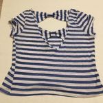 Wet Seal Striped Open Back Bow Tshirt Photo 5