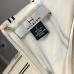 H by Halston Halter Handkerchief Summer dress Chalk/Black stripes size 4 Photo 8