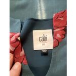 CAbi ‎ Style 3445 Blushing Floral Blouse Teal Sz XS Peplum Lined Tank Shirt Top Photo 1