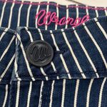 Wrangler Premium MAE Women's size 1 Stretch Denim Shorts Blue Pin Striped Photo 7