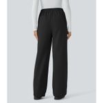 Halara NWT High Waisted Pockets Straight Leg Fleece Casual Pants - Size XS Photo 1