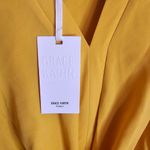 Grace Karin  Mustard Yellow Large Bow Tie Front Blouse Photo 4