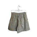 Modern Citizen  Women's Tan Paperbag High Rise Vegan Leather Shorts Size‎ Large Photo 13