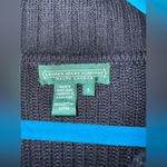 Ralph Lauren Lauren Jeans Women's Black Sweater 1/4 Button Collared Size small Photo 2