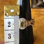 Natural Heliodor Yellow Sapphire Sterling Silver Ring Gold Photo 5