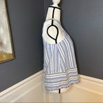 Cloth & Stone  Striped Blue Halter Tank Top Photo 7